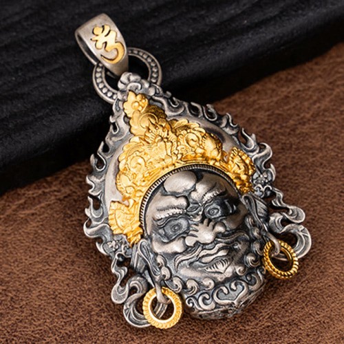 925 Silver Jambhala God of Wealth Protection Necklace 925 Silver Jambhala God of Wealth Protection Necklace