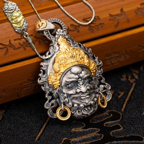 925 Silver Jambhala God of Wealth Protection Necklace 925 Silver Jambhala God of Wealth Protection Necklace