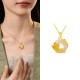 Chalcedony 925 Silver Peace Buckle Flowers Necklace Chalcedony 925 Silver Peace Buckle Flowers Necklace