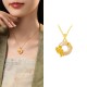 Chalcedony 925 Silver Peace Buckle Flowers Necklace Chalcedony 925 Silver Peace Buckle Flowers Necklace