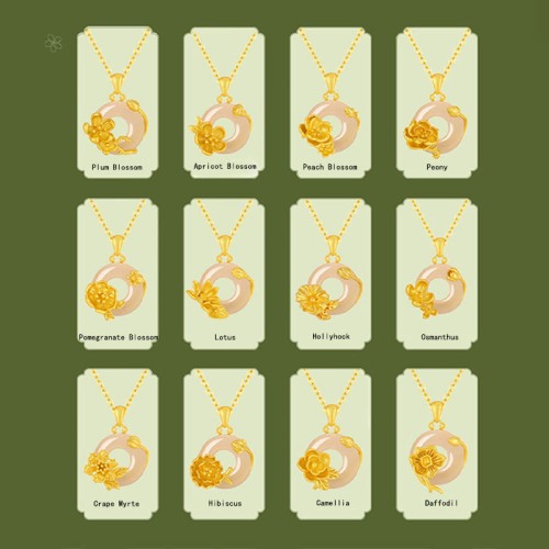 Chalcedony 925 Silver Peace Buckle Flowers Necklace Chalcedony 925 Silver Peace Buckle Flowers Necklace