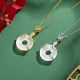 Chalcedony Fu Character Snake Luck Pendant Chalcedony Fu Character Snake Luck Pendant