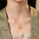 Chalcedony 925 Silver Peace Buckle Flowers Necklace Chalcedony 925 Silver Peace Buckle Flowers Necklace