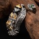 925 Silver Zakiram Goddess of Wealth Dzi Bead Necklace 925 Silver Zakiram Goddess of Wealth Dzi Bead Necklace