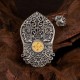 925 Silver Zakiram Goddess of Wealth Dzi Bead Necklace 925 Silver Zakiram Goddess of Wealth Dzi Bead Necklace