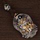 925 Silver Zakiram Goddess of Wealth Dzi Bead Necklace 925 Silver Zakiram Goddess of Wealth Dzi Bead Necklace