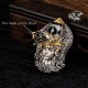 925 Silver Zakiram Goddess of Wealth Dzi Bead Necklace 925 Silver Zakiram Goddess of Wealth Dzi Bead Necklace