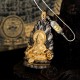 Tibet Yellow Jambhala God of Wealth Necklace