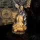 Tibet Yellow Jambhala God of Wealth Necklace