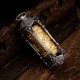 Silver Tibetan Prayer Wheel Wisdom Pendant