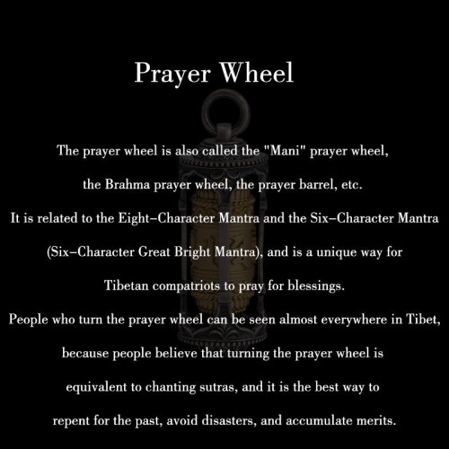 Silver Tibetan Prayer Wheel Wisdom Pendant