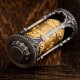 Silver Tibetan Prayer Wheel Wisdom Pendant