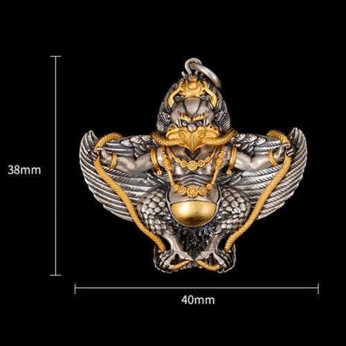 Sterling Silver Tibetan Garuda Wisdom Necklace Pendant Sterling Silver Tibetan Garuda Wisdom Necklace Pendant