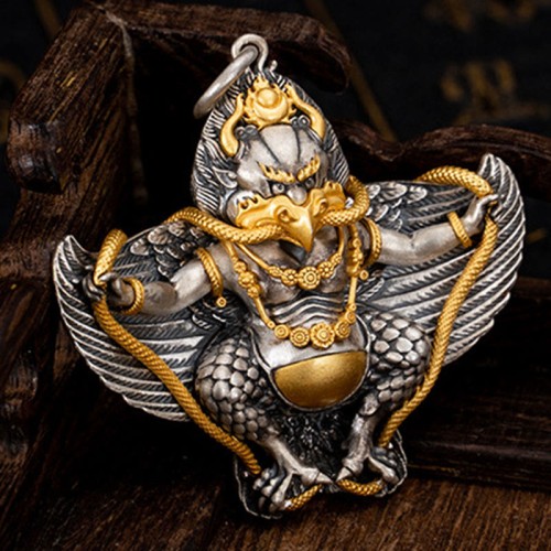 Sterling Silver Tibetan Garuda Wisdom Necklace Pendant Sterling Silver Tibetan Garuda Wisdom Necklace Pendant
