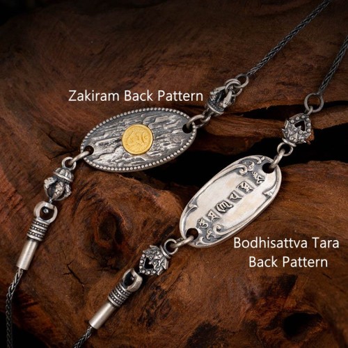 Sterling Silver Zakiram Goddess Tara Protection Necklace