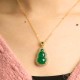 Green Chalcedony Gourd Pendant Necklace Green Chalcedony Gourd Pendant Necklace