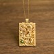Dragon Gold-plated Copper Hetian Jade Necklace Dragon Gold-plated Copper Hetian Jade Necklace