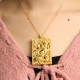 Dragon Gold-plated Copper Hetian Jade Necklace Dragon Gold-plated Copper Hetian Jade Necklace