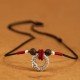 Sterling Silver Year of the Snake Agarwood Protection Pendant Sterling Silver Year of the Snake Agarwood Protection Pendant