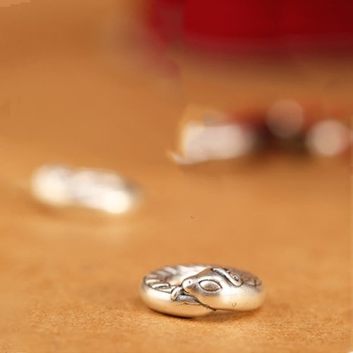 Sterling Silver Year of the Snake Agarwood Protection Pendant Sterling Silver Year of the Snake Agarwood Protection Pendant