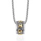 Om Mani Padme Hum Titanium Steel Peace Necklace Pendant