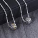 Om Mani Padme Hum Titanium Steel Peace Necklace Pendant