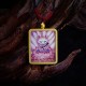 Tibetan Zakiram Nine-Tailed Fox Wealth Thangka Pendant Tibetan Zakiram Nine-Tailed Fox Wealth Thangka Pendant