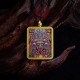 Tibetan Zakiram Nine-Tailed Fox Wealth Thangka Pendant Tibetan Zakiram Nine-Tailed Fox Wealth Thangka Pendant