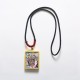 Tibetan Zakiram Nine-Tailed Fox Wealth Thangka Pendant Tibetan Zakiram Nine-Tailed Fox Wealth Thangka Pendant