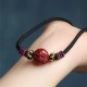 Cinnabar Zodiac Black String Blessing Necklace Cinnabar Zodiac Black String Blessing Necklace
