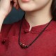 Cinnabar Zodiac Black String Blessing Necklace Cinnabar Zodiac Black String Blessing Necklace