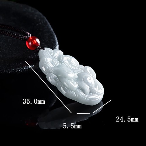 Natural Jade Nine-Tailed Fox Luck Necklace Natural Jade Nine-Tailed Fox Luck Necklace