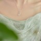 Chalcedony Peace Buckle 999 Silver Lotus Necklace