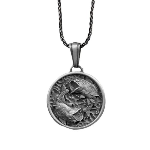 Pure Tin Polishing Koi Fish Wealth Necklace Pendant Pure Tin Polishing Koi Fish Wealth Necklace Pendant