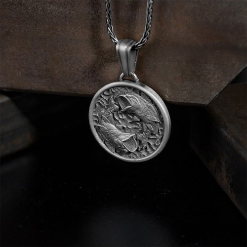 Pure Tin Polishing Koi Fish Wealth Necklace Pendant Pure Tin Polishing Koi Fish Wealth Necklace Pendant