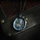 Sterling Silver Gold Crane Auspicious Clouds Pendant Necklace Sterling Silver Gold Crane Auspicious Clouds Pendant Necklace
