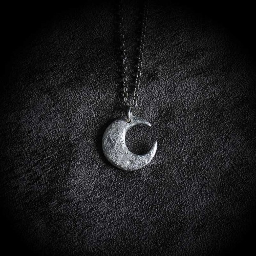 Sterling Silver Moon Balance Pendant Necklace Sterling Silver Moon Balance Pendant Necklace