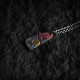 Sterling Silver 24K Gold Waves Sun Balance Necklace Sterling Silver 24K Gold Waves Sun Balance Necklace