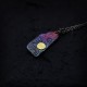 Sterling Silver 24K Gold Waves Sun Balance Necklace Sterling Silver 24K Gold Waves Sun Balance Necklace