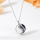 Yin Yang Titanium Steel Harmony Necklace Pendant Yin Yang Titanium Steel Harmony Necklace Pendant