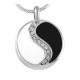 Yin Yang Titanium Steel Harmony Necklace Pendant Yin Yang Titanium Steel Harmony Necklace Pendant