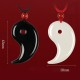 Yin Yang Tai Chi Hetian Jade Luck Necklace Pendant