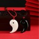 Yin Yang Tai Chi Hetian Jade Luck Necklace Pendant