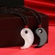 Onyx Agate Yin Yang Tai Chi Couple Necklace Onyx Agate Yin Yang Tai Chi Couple Necklace