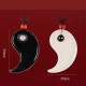 Onyx Agate Yin Yang Tai Chi Couple Necklace Onyx Agate Yin Yang Tai Chi Couple Necklace