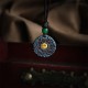 999 Silver 24k Gold Tai Chi Bagua Yin Yang Necklace