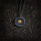 999 Silver 24k Gold Tai Chi Bagua Yin Yang Necklace