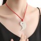 Yin Yang Tai Chi Hetian Jade Luck Necklace Pendant