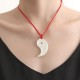 Yin Yang Tai Chi Hetian Jade Luck Necklace Pendant