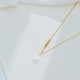Peace Buckle White Jade Cyan Jade Happiness Necklace